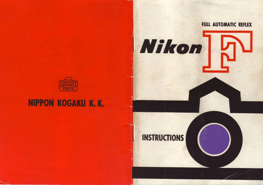 First Edition Nikon F Instruction Manual 1959